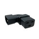 Right Angle IEC C19 to IEC C14 Plug Adapter