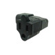 Right Angled NEMA 5-15R to IEC C14 Plug Adapter