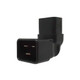 Up Angle IEC C19 to IEC C20 Plug Adapter