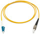 Camplex SMXS9-ST-LC-001 Premium Bend Tolerant Armored Fiber Patch Cable Single Mode Simplex ST to LC - Yellow - 1 Meter | American Cable Assemblies
