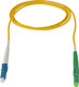 Camplex SMS9-ALC-LC APC LC to UPC LC Bend Tolerant Single Mode Simplex Fiber Adapter Cable - Yellow