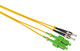 Camplex SMD9-ASC-ST-001 APC SC to UPC ST Premium Bend Tolerant Single Mode Duplex Fiber Patch Cable - Yellow - 1 Meter | American Cable Assemblies