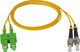 Camplex SMD9-ASC-ST APC SC to UPC ST Premium Bend Tolerant Single Mode Duplex Fiber Patch Cable - Yellow