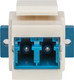 Camplex CMX-KP-3002 Keystone Coupler - Fiber Optic LC to LC Duplex Single Mode- Blue and White