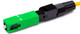 Camplex CMX-CA-2001 Quick Assembly Connector SC-APC Single Mode 9/125 -  Green - 5 Pack
