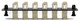 Camplex CMX-MPLCM 6 Port LC Duplex 50/62.5 Multimode Fiber Adapter Plate Module with Phosphor Bronze Connectors