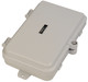 Camplex CMX-MPWB-06M Plastic Wall Mount Terminal Box with Swing Out Splice Tray for up to 6 Simplex Fiber Adapters