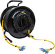 Camplex CMX-TFR12ST-0250 TiniFiber 12-Channel ST-Single Mode Armored Tactical Fiber Optic Snake on Reel - 250 Foot | American Cable Assemblies