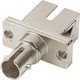 ST to SC Simplex Single Mode Coupler with Flange Ceramic Sleeve & Metal Body | American Cable Assemblies