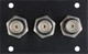 Camplex HYMOD-1R09 3 BNC Feedthru Module for 1RU HYMOD Systems