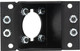 Camplex HYMOD-1R26 Punched Angled Black Aluminum Panel for Neutrik opticalCON and All D-Series Connectors-1RU