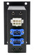 Camplex HYMOD-2R22 45 Degree SMPTE FXW Plug to 2 SC UPC Fiber & 6-Pin AMP for 2RU HYMOD Systems