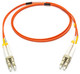 Camplex MMXD62-LC-LC-001 OM1 Bend Tolerant Multimode Duplex LC to LC Armored Fiber Patch Cable - Orange - 1 Meter | American Cable Assemblies
