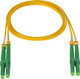 Camplex SMD9-ALC-ALC APC LC to APC LC Premium Bend Tolerant Single Mode Duplex Fiber Patch Cable - Yellow