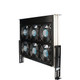 Orion Fans ODT601 Fan Tray,12 VDC,6 Unit,660CFM,17"x18"x1.5",Ball Bearing Fan