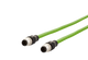 Metz Connect  M12 Industrial Ethernet cable, D-coded, M12 plug straight - M12 plug straight, drag chain, torsion, PUR | American Cable Assemblies