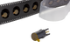 Metz Connect MMT060A715-G201 PC board insert M12, A-coded, 4-pole, black, Tape & Reel | American Cable Assemblies
