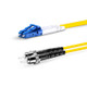 American Cable Assemblies #40398 LC UPC to ST UPC Duplex OS2 Single Mode PVC (OFNR) 2.0mm Tight-Buffered Fiber Optic Patch Cable