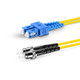 American Cable Assemblies #40408 SC UPC to ST UPC Duplex OS2 Single Mode PVC (OFNR) 2.0mm Tight-Buffered Fiber Optic Patch Cable