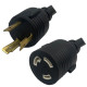 NEMA L6-30 Male Plug to L6-30 Connector