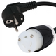 Iron Box IBX-2619 Schuko to L6-20R Plug Adapter Power Cord | American Cable Assemblies