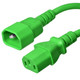 Iron Box IBX-6010-XX C14 to C13 Power Cords, Green, 15A, 250V, 14/3 SJT | American Cable Assemblies