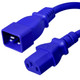 Iron Box IBX-1624-XX C20 to C13 Power Cords, Blue, 15A, 250V, 14/3 SJT | American Cable Assemblies