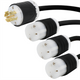 Iron Box IBX-2136-10 L21-20P to 3x 6-20R Splitter Power Cords | American Cable Assemblies