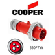 Iron Box AH330P7W Cooper 330P7W Plug   30A, 480V 2-Pole / 3-Wire, IEC60309 | American Cable Assemblies