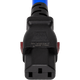 zLock-zC14-14-aC13-1.2mBL -  zLock Power Cord, Locking C14 to Locking C13, 14AWG x 1.2Meter, BLUE | American Cable Assemblies