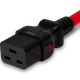 zLock-zC20-12-aC19-2mRD -  zLock Power Cord, Locking C20 to Locking C19, 12AWG x 2Meter, RED | American Cable Assemblies