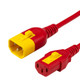 VL1413-A-048-RED - 4FT Red V-Lock IEC320 C14 Locking to IEC320 C13 Locking 10A 250V | American Cable Assemblies