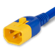 VL1413-A-036-BLU - 3FT Blue V-Lock IEC320 C14 Locking to IEC320 C13 Locking 10A 250V | American Cable Assemblies