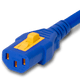 VL1413-A-036-BLU - 3FT Blue V-Lock IEC320 C14 Locking to IEC320 C13 Locking 10A 250V | American Cable Assemblies