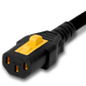 VL1413-A-018 - 1.5FT Black V-Lock IEC320 C14 Locking to IEC320 C13 Locking 10A 250V | American Cable Assemblies