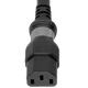 DL2013-H-144 - 12FT Black Dual Lock IEC320 C20 Secure-Locking to IEC320 C13 Universal Locking 15A 250V | American Cable Assemblies