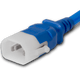 DL1413-F-096-BLU - 8FT Blue Dual Lock IEC320 C14 Secure-Locking to IEC320 C13 Universal Locking 10A 250V | American Cable Assemblies