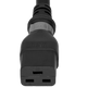 DL2019-J-048 - 4FT Black Dual Lock IEC320 C20 Secure-Locking to IEC320 C19 Universal Locking 20A 250V | American Cable Assemblies