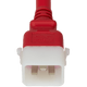 DL2019-J-120-RED - 10FT Red Dual Lock IEC320 C20 Secure-Locking to IEC320 C19 Universal Locking 20A 250V | American Cable Assemblies