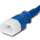 674130-940802 - 8FT Blue P-Lite Lock IEC320 C14 Locking to IEC320 C13 10A 250V | American Cable Assemblies