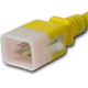 20K19-J-036-YEL - 3FT Yellow Secure-Lock/P-Lock IEC320 C20 Locking to IEC320 C19 20A 250V | American Cable Assemblies 20K19-J-036-YEL - 3FT Yellow Secure-Lock/P-Lock IEC320 C20 Locking to IEC320 C19 20A 250V | American Cable Assemblies