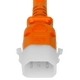 14K13-H-084-ORG - 7FT Orange Secure-Lock/P-Lock IEC320 C14 Locking to IEC320 C13 15A 250V | American Cable Assemblies 14K13-H-084-ORG - 7FT Orange Secure-Lock/P-Lock IEC320 C14 Locking to IEC320 C13 15A 250V | American Cable Assemblies