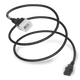 20K13-H-048 - 4FT Black Secure-Lock/P-Lock IEC320 C20 Locking to IEC320 C13 15A 250V | American Cable Assemblies