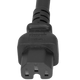 14K15-H-024 - 2FT Black Secure-Lock/P-Lock IEC320 C14 Locking to IEC320 C15 15A 250V | American Cable Assemblies