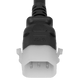 14K15-H-036 - 3FT Black Secure-Lock/P-Lock IEC320 C14 Locking to IEC320 C15 15A 250V | American Cable Assemblies