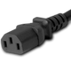 14K13-H-036 - 3FT Black Secure-Lock/P-Lock IEC320 C14 Locking to IEC320 C13 15A 250V | American Cable Assemblies