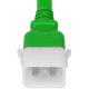 20K19-J-060-GRN - 5FT Green Secure-Lock/P-Lock IEC320 C20 Locking to IEC320 C19 20A 250V | American Cable Assemblies
