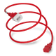20K19-J-096-RED - 8FT Red Secure-Lock/P-Lock IEC320 C20 Locking to IEC320 C19 20A 250V | American Cable Assemblies