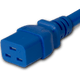 20K19-J-072-BLU - 6FT Blue Secure-Lock/P-Lock IEC320 C20 Locking to IEC320 C19 20A 250V | American Cable Assemblies