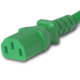 14K13-F-072-GRN - 6FT Green Secure-Lock/P-Lock IEC320 C14 Locking to IEC320 C13 10A 250V | American Cable Assemblies